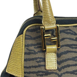 Fendi Vintage Tiger Print Mini Bowler Bag