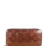 Louis Vuitton Burgundy Monogram Vernis Zippy Wallet