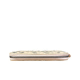Bottega Veneta Pink Intreccio Snake Leather Long Wallet
