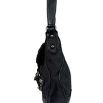 Gucci GG Vintage Black Horsebit Flap Shoulder Bag