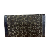 Celine Vintage Canvas Snap Trifold Wallet