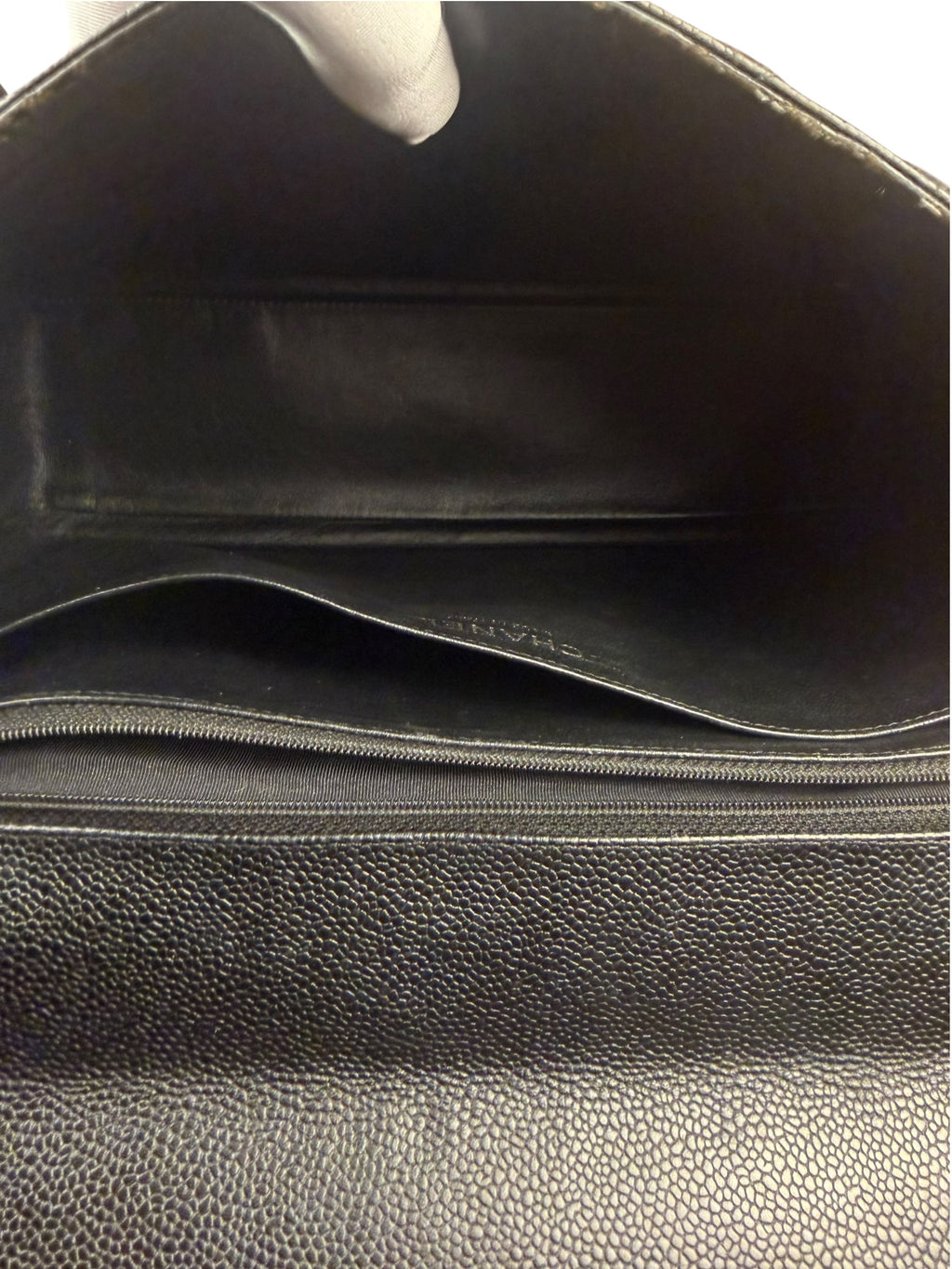 Chanel Black Quilted Leather Jumbo Classic Flap Bag 2009