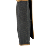 Christian Dior Vintage Brown Leather Honeycomb Shoulder Bag