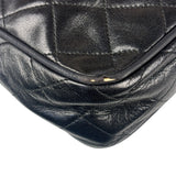 Chanel Black Diamond Stitch Camera Crossbody