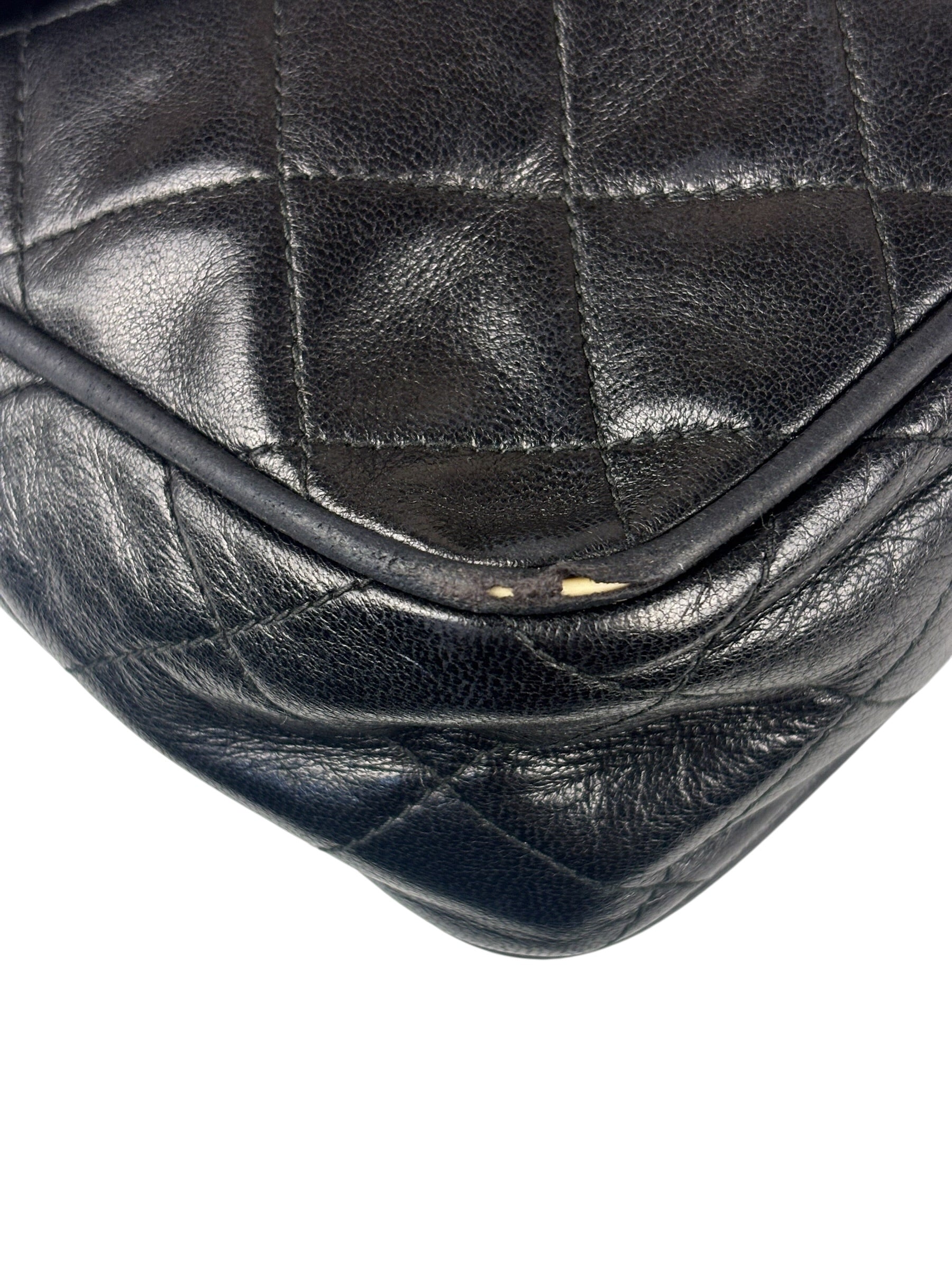 Chanel Black Diamond Stitch Camera Crossbody
