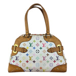 Louis Vuitton White Monogram Murakami Claudia Handbag
