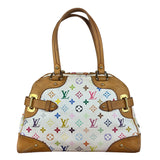 Louis Vuitton White Monogram Murakami Claudia Handbag