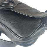 Gucci Black Leather Aphrodite GG Emblem Flap Bag