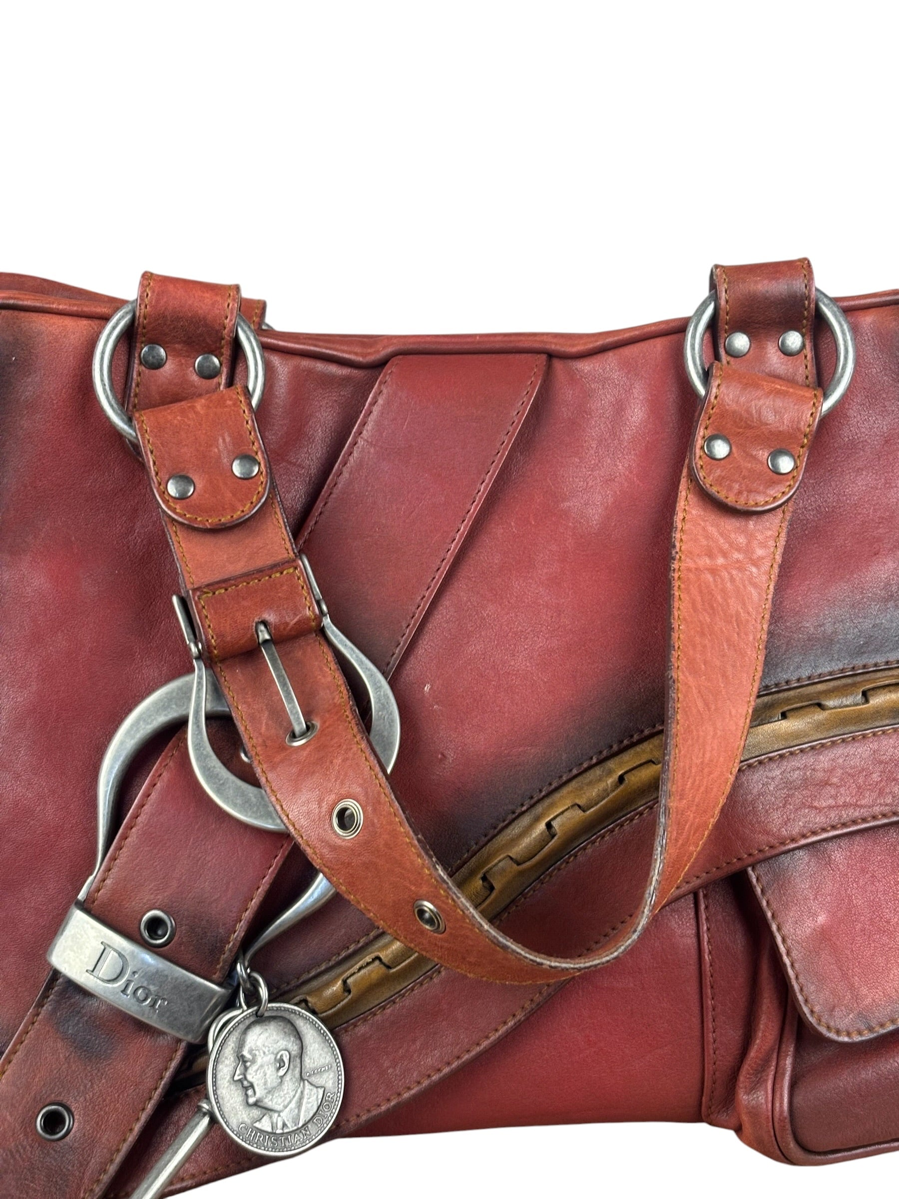 Christian Dior Vintage Gaucho Saddle Shoulder Bag