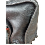 Balenciaga Dark Grey Covered Brogues City Bag