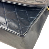 Chanel Vintage Navy Quilted Lambskin Flap Bag 1989