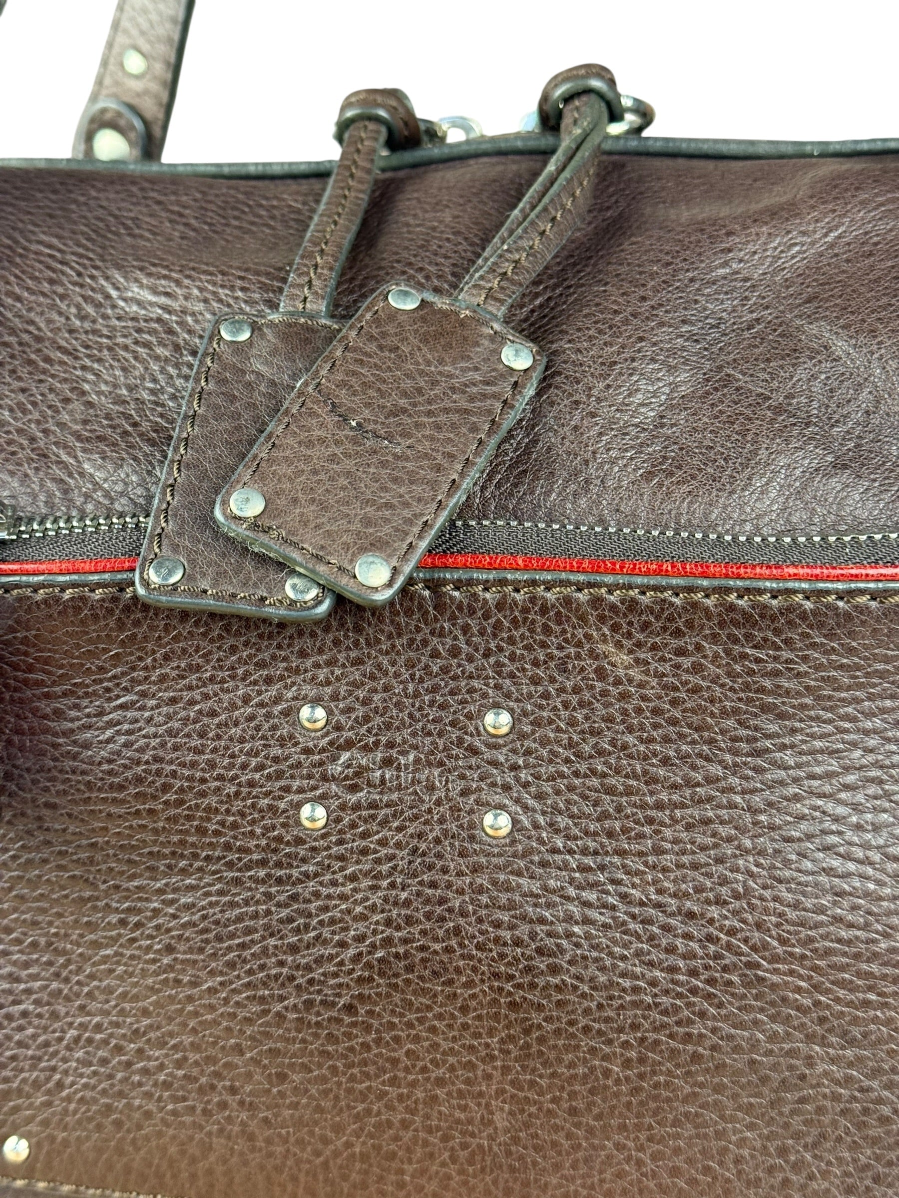 Chloé Brown Leather Mr. Paddington Boston Bag
