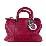 Christian Dior Red Granville Cannage 2Way Handbag