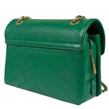 Chanel Green Lambskin Shoulder Bag 2018