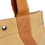 Hermes Bicolor Woven Cotton Bora Bora Canvas Tote Bag PM