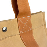 Hermes Bicolor Woven Cotton Bora Bora Canvas Tote Bag PM