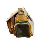 Prada Multicolor Leather Trim Sac Multi-Poches Crossbody Bag