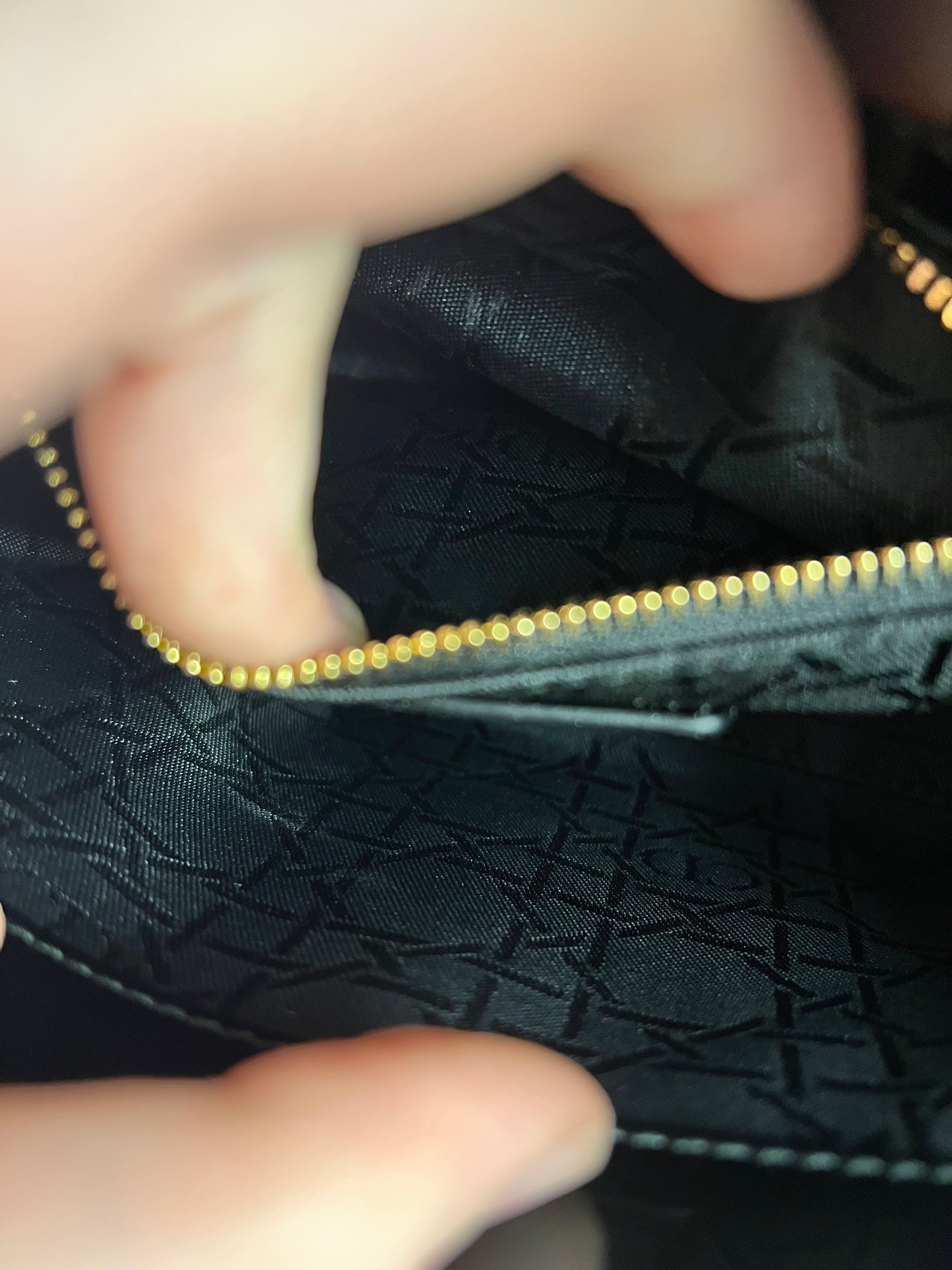 Dior Patent Cannage Mini Lady Dior Black