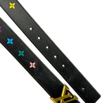 Louis Vuitton Black New Wave Belt