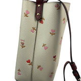 Coach Cream/Burgundy Small Town Bucket Bag