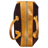 Celine Vintage Suede Macadam Leather Bowler Bag