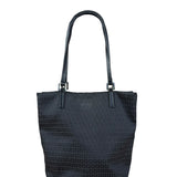 Fendi FF Black Canvas Logo Tote
