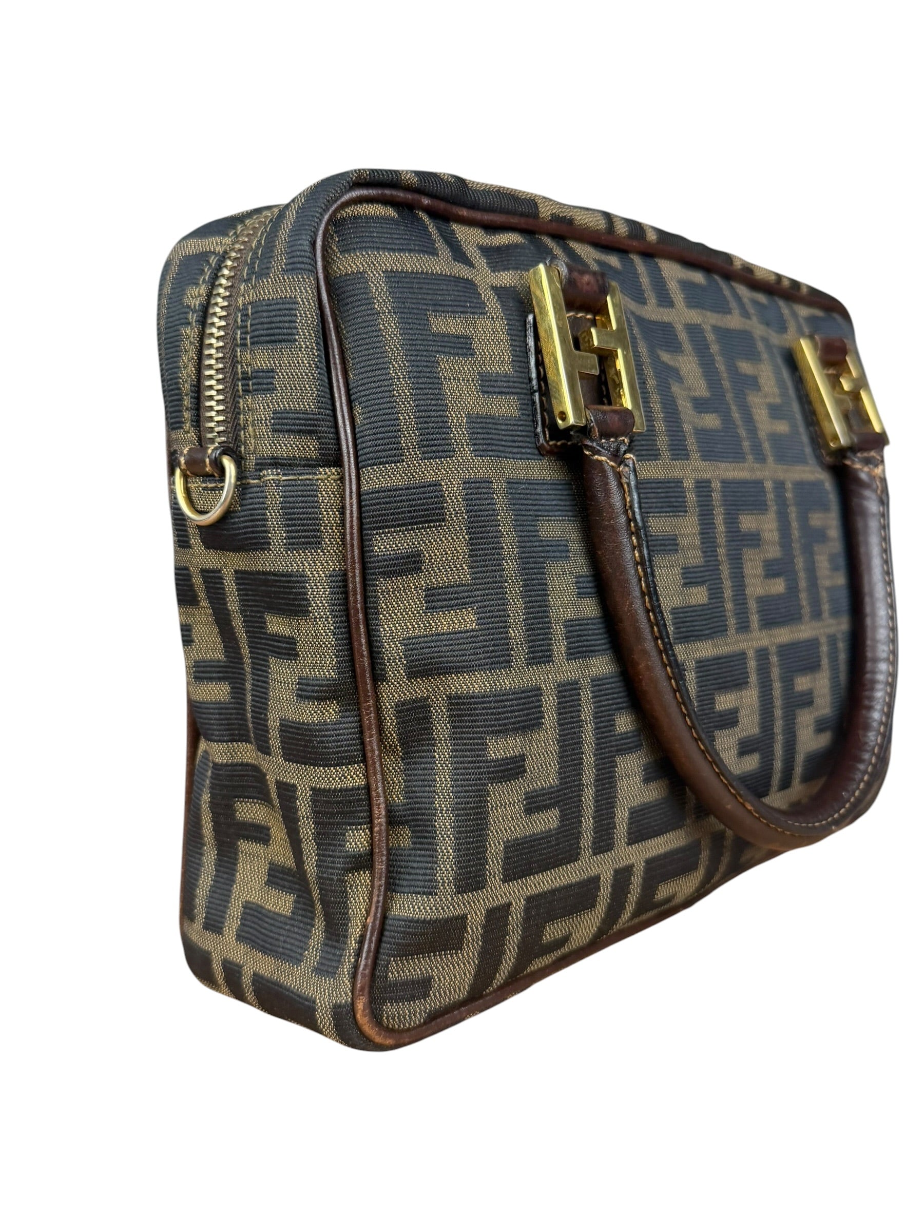 Fendi FF Vintage Zucca Mini Top Handle Bag