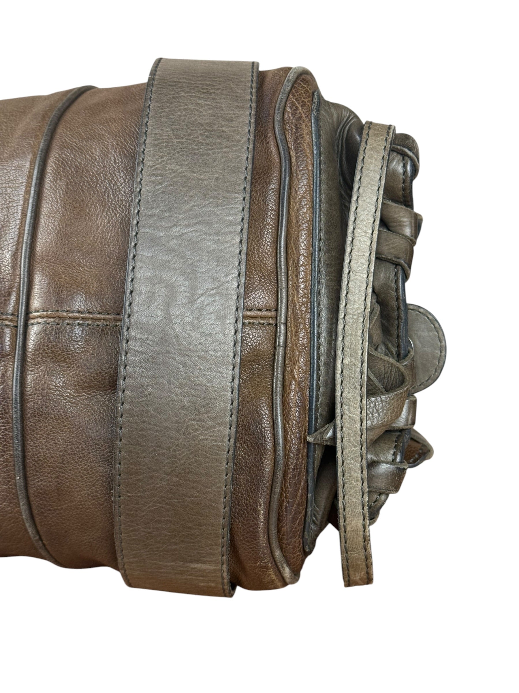 Chloe Vintage Brown Leather Silverado Shoulder Bag