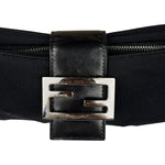 Fendi Black Nylon Mamma Baguette Shoulder Bag