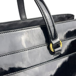 Gucci Vintage Black Patent Leather Tote