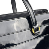Gucci Vintage Black Patent Leather Tote