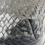 Bottega Veneta Black Intrecciato Woven Hobo Bag