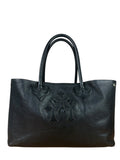 Chrome Hearts Black Leather Large Tote