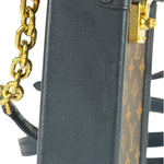 Louis Vuitton Black Monogram Vertical Trunk Pochette