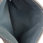 Coach Blue Quilted Regenerative Cotton Denim Trim/Leather Slim ID Card Case
