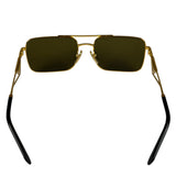 Prada Black/Gold PR A52S Rectangular Sunglasses