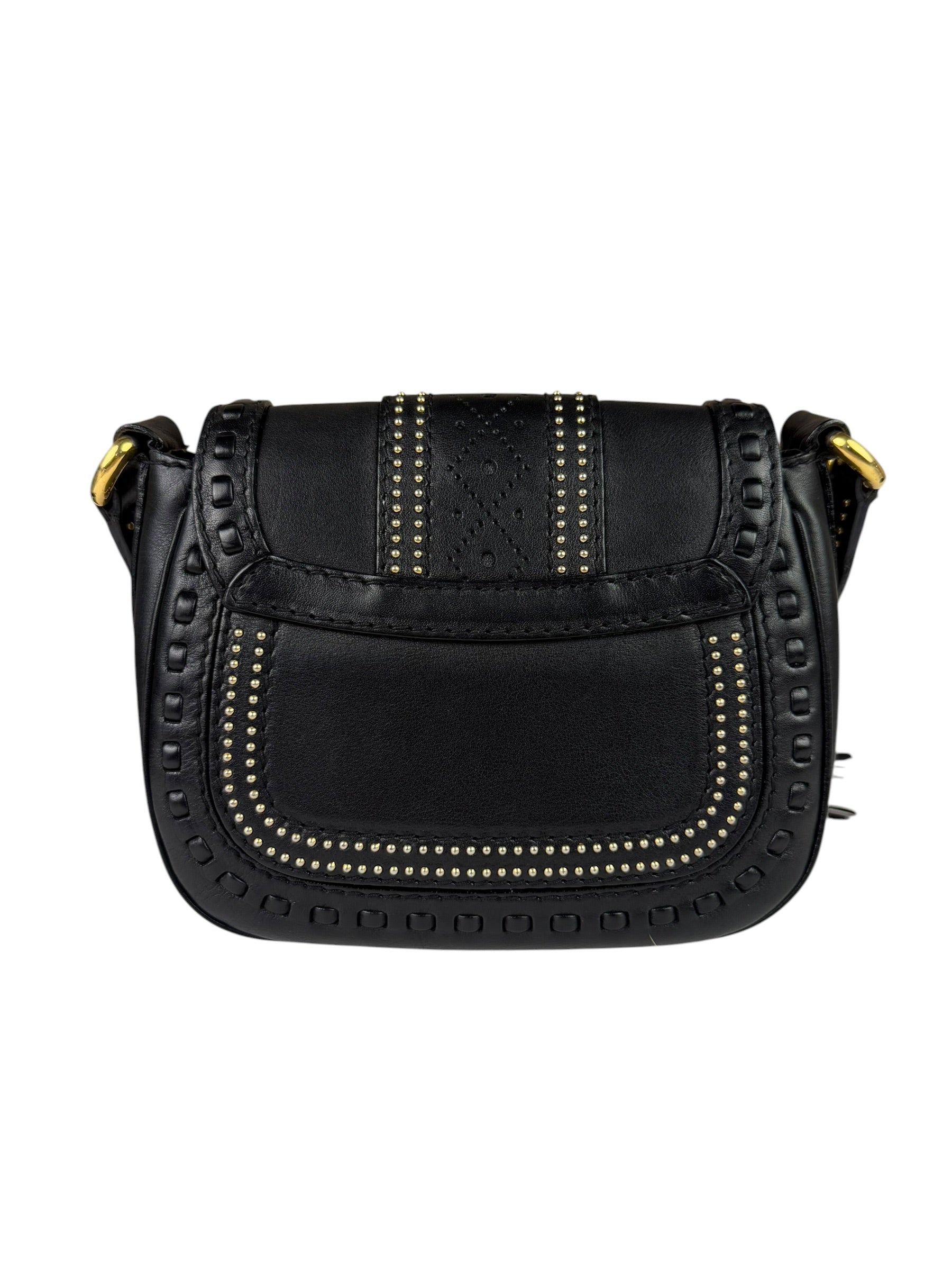 Gucci Black Leather Snaffle Bit Shoulder Bag