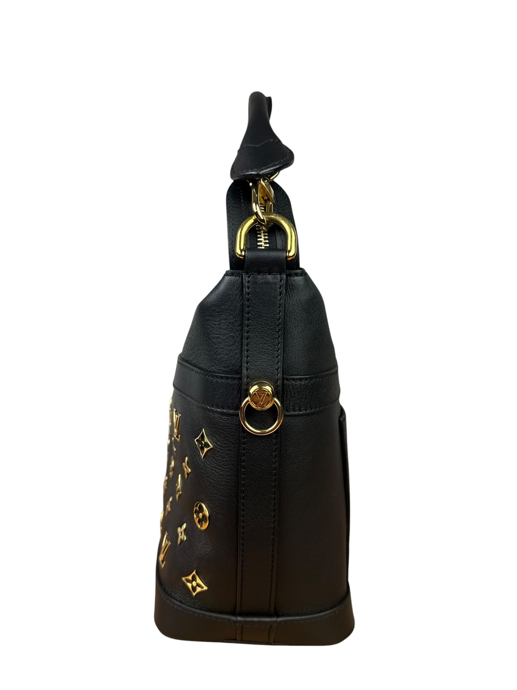 Louis Vuitton Black Leather Cruiser Handbag