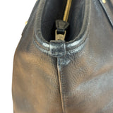 Coach Black Leather City Zip Tote Bag