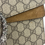 Gucci Beige Leather GG Dionysus Shoulder Bag