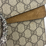 Gucci Beige Leather GG Dionysus Shoulder Bag