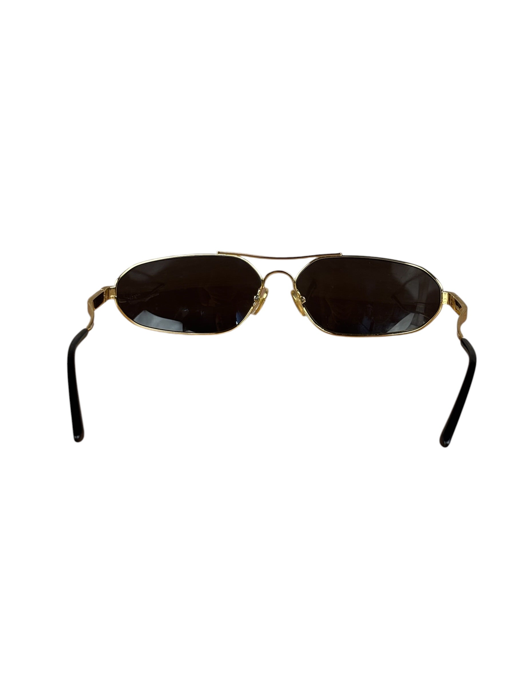 Balenciaga BB0227S Sunglasses Gold Toned Metal Frame