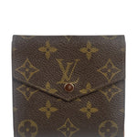 Louis Vuitton Canvas Monogram Compact Double Flap Wallet