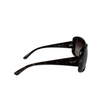 Prada SPR25N Brown Tortoiseshell Acetate Oversized Sunglasses