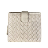 Bottega Veneta Intreccio Leather Wallet Light Pink