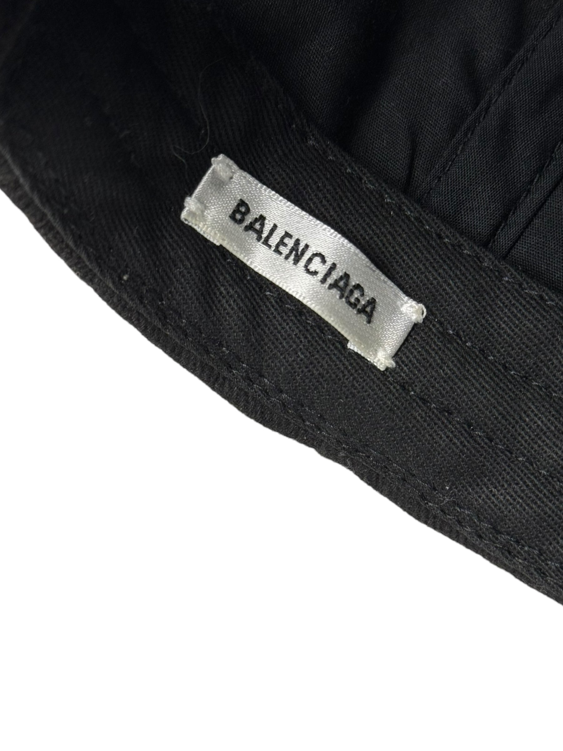 Balenciaga Black Neon Pink Logo Cap