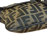 Fendi Vintage Zucca Pattern Canvas Shoulder Bag