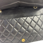 Chanel Vintage Black Quilted Lambskin Shoulder Bag 2010