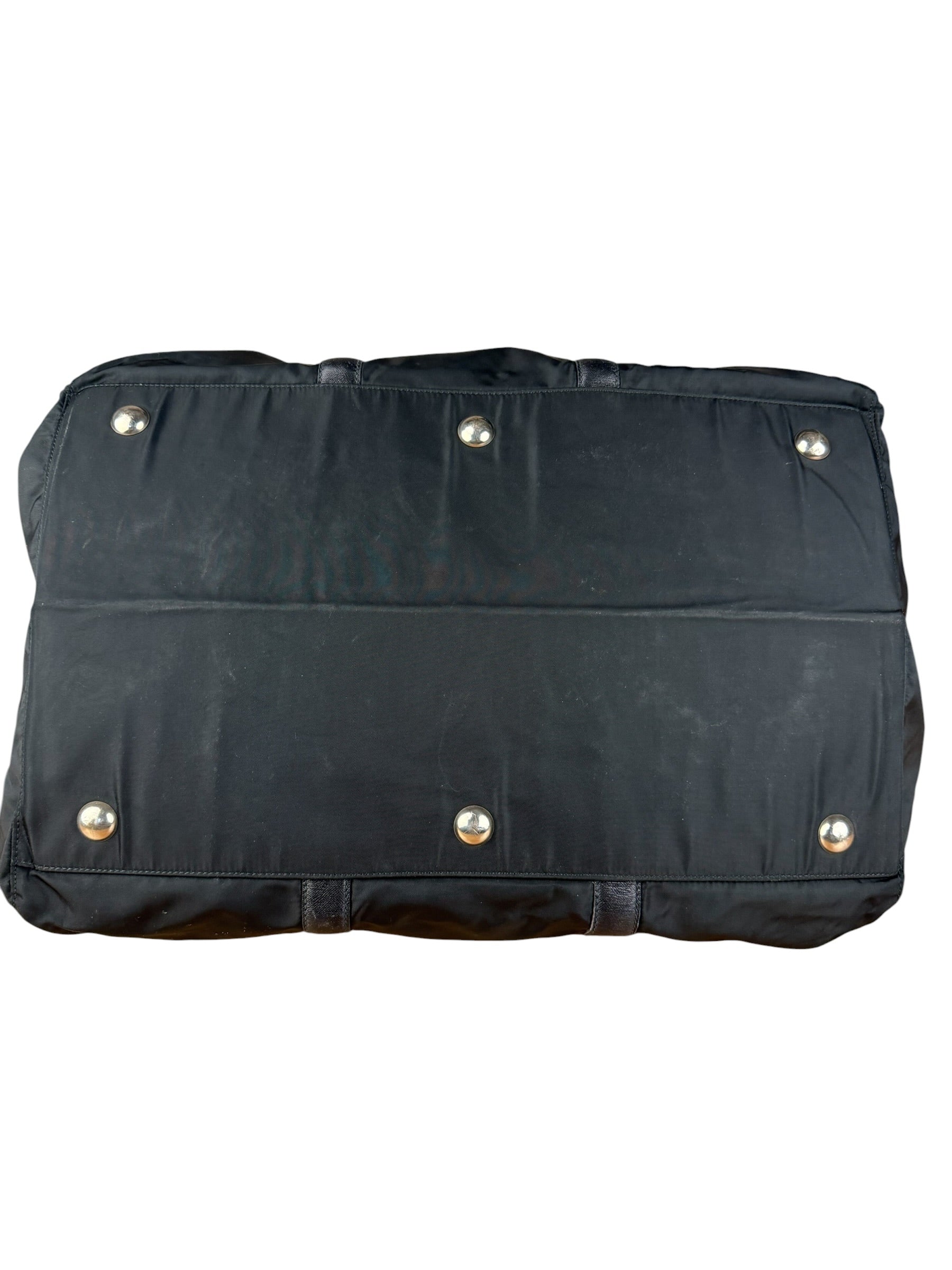 Prada Black Nylon Saffiano Travel Bag