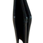Bvlgari Black Grained Leather Bifold Card Holder